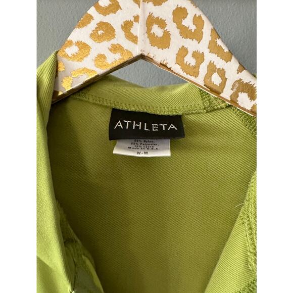 Athleta Green Full Zip Jacket with Hood | Size Medium - Picture 4 of 7